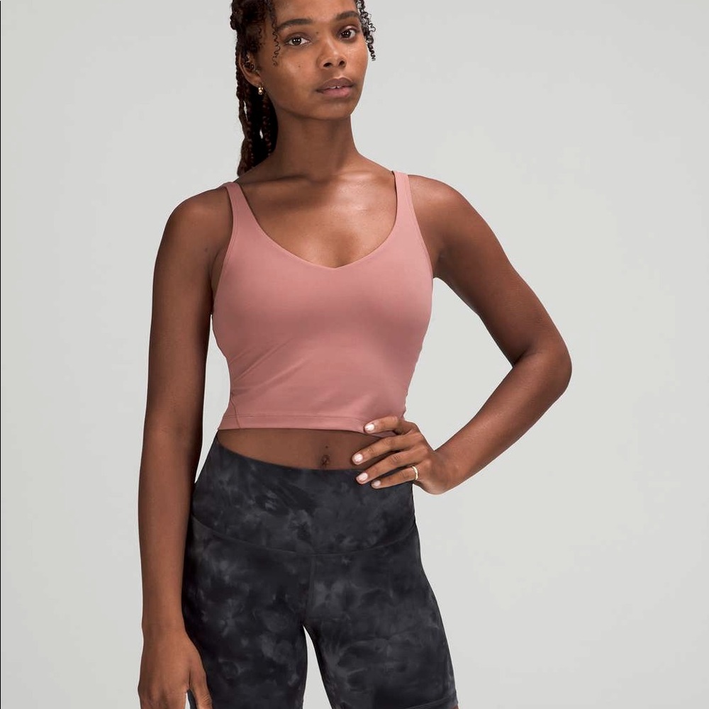 lululemon spiced chai align tank pink